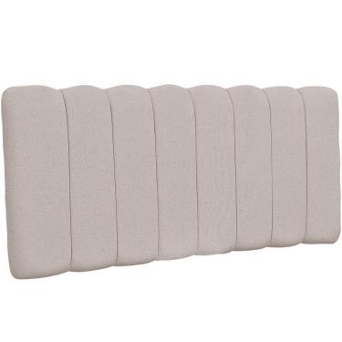 Imagem de Cabeceira Cama Box Painel Casal Queen 160 Cm Dubai W01 Bege