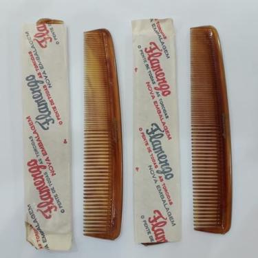 Imagem de 02 Pç Pente Flamengo Retrô Embalagem Original Década De 70
