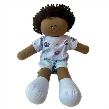 Imagem de Boneca De Pano Bebê Artesanal Nome 30cm - Monzillo Baby & Kids, DAVI