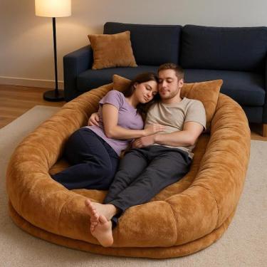 Imagem de Puff Ninho Gg Gigante Área De Descanso Sofá Cama Adulto - VIVA BEM, ca