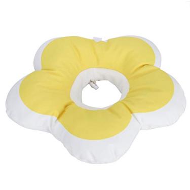 Imagem de Yctze Coleira de Recuperação para Animais de Estimação Em Forma de Flor - Cone de Coleira Anti-mordida Ajustável à Prova d'água para Cães e Gatos (M)