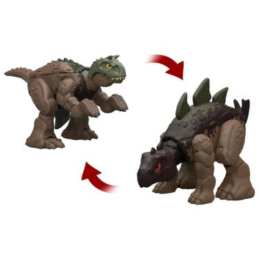 Imagem de Boneco Jurassic World Carnotaurus Stegosaurus 2 Em 1 Mattel