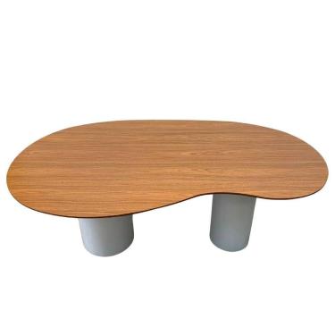 Imagem de Mesa De Jantar Organica Ayla 160x90cm Laca E Madeira