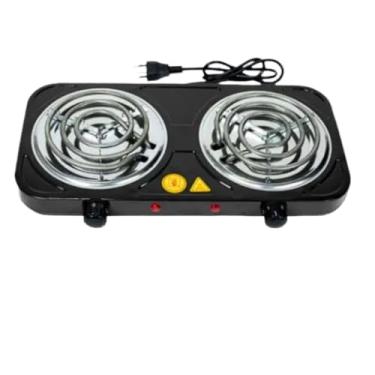 Imagem de Fogareiro Elétrico 2 Bocas Portátil Camping Cooktop Cozinha 110v 220v Viagem Premium(VERMELHO 220V)