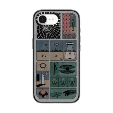 Imagem de CASETiFY Capa Impact para iPhone 16e [proteção contra quedas de grau militar de 2,5 m 4X/compatível com Magsafe] - Pesquisa por Outros Minerais - Preto transparente