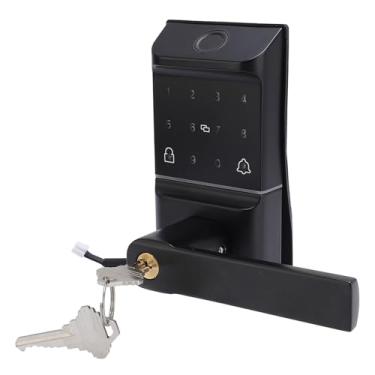 Imagem de Ymiko Fechadura de Porta Com Impressão Digital Com Sensor Semicondutor, Senha Virtual e 5 Métodos de Acesso, Fechadura Eletrônica Inteligente de Liga de Alumínio para Segurança Doméstica