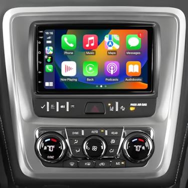 Imagem de Rádio automotivo para GMC Acadia 2013-2017, Chevrolet Traverse 2013-2017, Buick Enclave2013-2017 CarPlay Android Auto 7 polegadas TouchSreen com navegação GPS WiFi FM câmera de backup