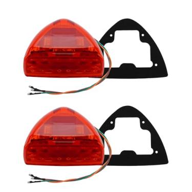Imagem de Farol 31 LED Indicadores de seta Luzes de Parque de Corrida Âmbar, Apto para Peterbilt 359 357 365 378 379, Farol Triângulo Esquerda e Direita Universal, 2 peças