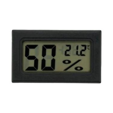 Imagem de Mini termômetro digital LCD com sonda à prova d'água para freezer gela