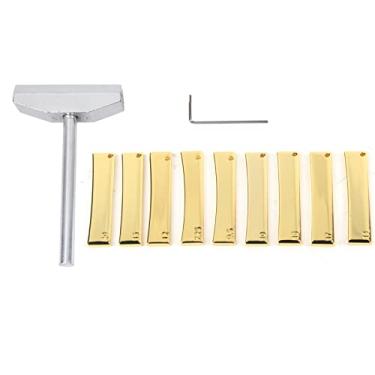 Imagem de LiebeWH Ferramenta de Prensa de Guitarra, Conjunto de Prensa de Traste de Liga, 9 Inserções de Raio para Luthiers e Reparadores de Guitarra