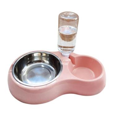 Imagem de Comedouro E Bebedouro Automatico Para Cães E Gatos Ergonômico Pet Mult