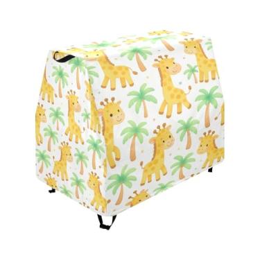 Imagem de Qilmy Cute Giraffes Kids Water Table Cover, Duty Waterproof Patio Table Covers for Outdoor Toddler Splash Tables, UV Resistant & Dustproof Play Table Protector, Cover Only