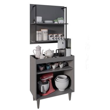 Imagem de Painel Organizador 2 Prateleiras Clara - Ssx Multicoisas Grafite