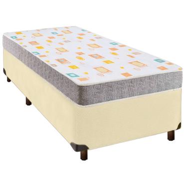 Imagem de Colchão Solteiro D20 + Box Bege - D20 Inducol