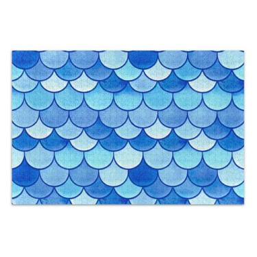 Imagem de Quebra-cabeça adulto azul vieiras claras escuras 500 peças impressão de arte animal difícil grande quebra-cabeça elefante branco presentes engraçados, 51 x 35 centímetros