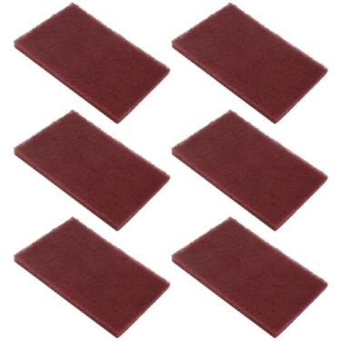 Imagem de Almofadas de limpeza multiuso, almofadas de limpeza reutilizáveis, adequadas para limpar móveis, carros e remover ferrugem (vermelho, 1)
