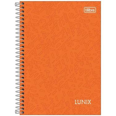 Imagem de Caderno universitário 1 matéria 80 folhas Lunix Tilibra Cor:Laranja, L
