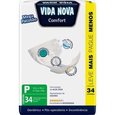 Imagem de Fralda Descartavel Geriatrica Adulto Vida Nova Confort Master Pequena 