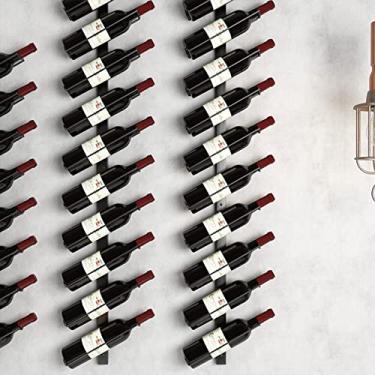 Imagem de Rack de vinho prateleira de armazenamento de ferro forjado prateleiras de exibição de garrafa de vinho 25 cm 50 cm 75 cm 100 cm 125 cm prateleiras de decoração de parede para bar doméstico adega