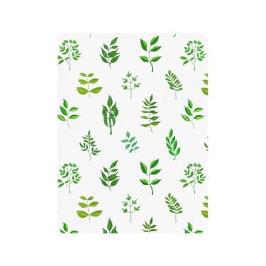 Imagem de xigua Lençóis de berço de algodão botânico verde para meninas e meninos, lençol de berço macio e respirável adequado para berço padrão e cama de criança pequena