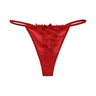 Imagem de Calcinhas G String De Renda Com Cintura Baixa Para Mulheres, Sexy, Tra