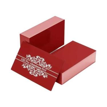 Imagem de Cartões De Visita Metálicos Em Alumínio 85x55mm, 100 Unidades, Para Gr