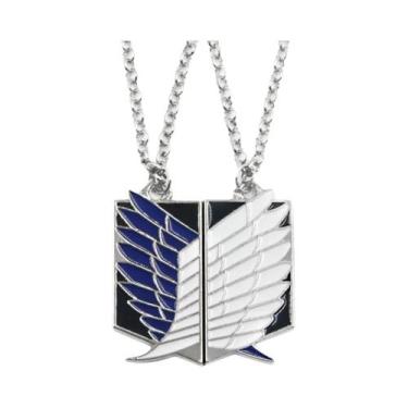 Imagem de Chaveiro Unissex Attack on Titan: Colar Pingente Asas Da Liberdade - J