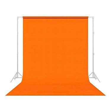 Imagem de Tecido Chroma Key 5,00 X 1,90 Fundo Fotografico In Laranja