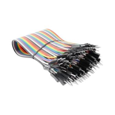 Imagem de Cabo Jumper Dupont De 20 Pinos, 20cm, Macho Para Macho/Fêmea, Para Kit