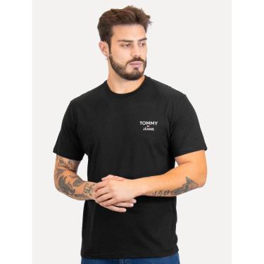 Imagem de Camiseta Tommy Jeans Masculina Regular Corp Chest Preta-Masculino