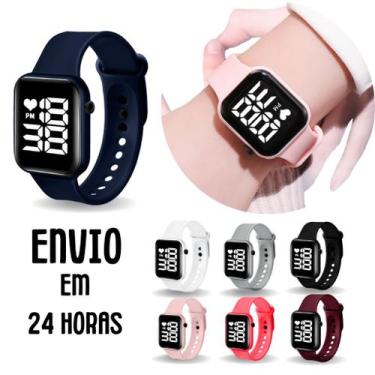 Imagem de Relógio Infantil Menino e Menina Digital Led Para Criança A prova de á