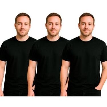 Imagem de Kit 3 Camisetas Masculinas FMF Básicas Fitness Treino Academia-Masculino