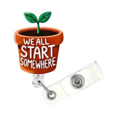 Imagem de Clipe Retrátil Para Crachá Com Corda De Nylon Durável Para Funcionário