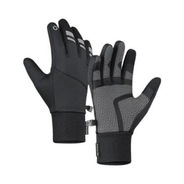 Imagem de Luvas De Ciclismo Masculinas Quentes Com Tela Sensível Ao Toque, Antic