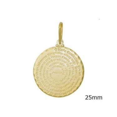 Imagem de Pingente Medalha Com Oração N.Sra Aparecida - Brilhante Folheados