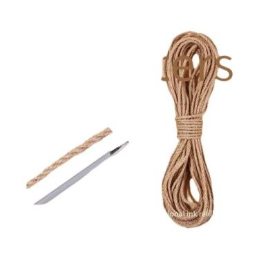 Imagem de Corda De Sisal Natural 20/50M 4/6/8MM Para Arranhador De Gatos, Brinqu