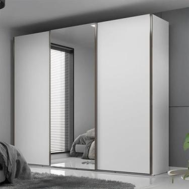 Imagem de Guarda Roupa Casal 2,74m 3 Portas de Correr com Espelho - Mambel Q, Br