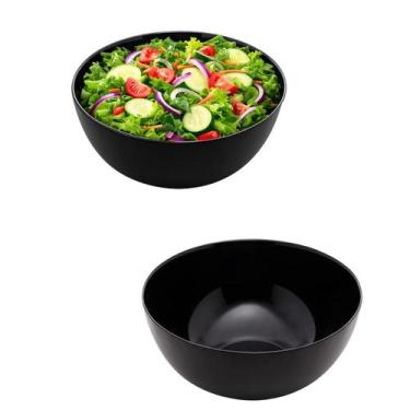 Imagem de Tigela Bowl De Vidro Redonda Sobremesa Preto Opaline 1,3l - CLICK HOUS