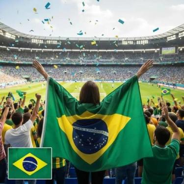 Imagem de Bandeira Do Brasil Futebol Brasil Torcida - Rick Imports
