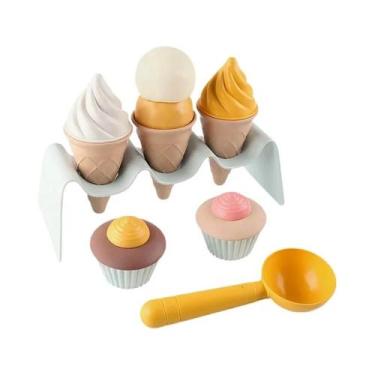 Imagem de Brinquedos De Areia Para Crianças, Balde De Sorvete, Bulldozer, Jogo A