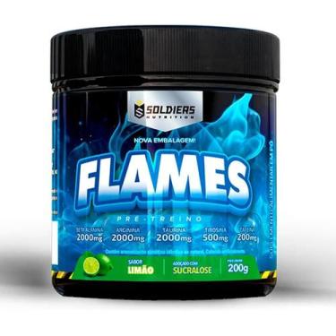 Imagem de Pré Treino Flames 200g Workout Termogênico Sabor Limão Soldi - Congrat