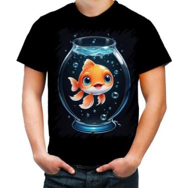 Imagem de Camiseta Colorida Peixinho Feliz no Aquário Peixe 3 - Kasubeck Store, 