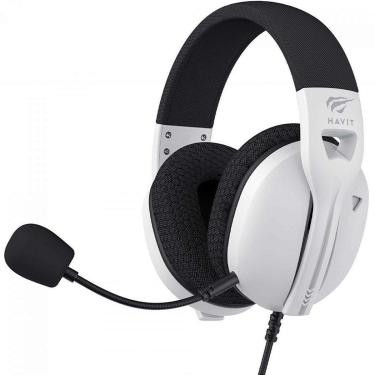 Imagem de Headset Gamer Havit Fuxi-H5d White, 3.5mm, Drivers de 50mm, Branco - Branco - Unissex - Único-Unissex