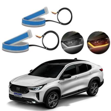 Imagem de Kit Fitas Led DRL Farol + Seta 12v 60cm Fastback 2022 2023 - Light Str