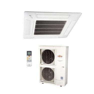 Imagem de Ar Condicionado Split Cassete 4 Vias Fujitsu Inverter 42000 BTUs Quente e Frio R-410a 380V