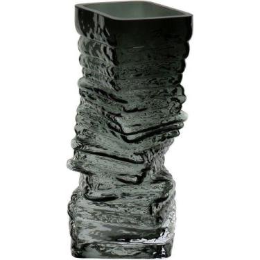 Imagem de Vaso Decorativo Enfeite Casa Pedra Home&co Vidro 24x10x10cm Fume - HOM