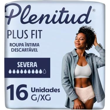 Imagem de Plenitud® Plus Fit Roupa Íntima Descartável, Discreto como calcinha, Absorção imediata, Até 100% livre de vazamentos, Tamanho G/XG, 16 Un