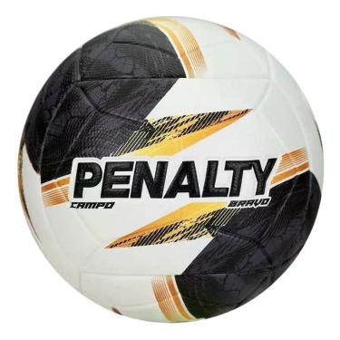 Imagem de Bola de Futebol de Campo Bravo XXVI para Treino e Jogo Branco e Preto Penalty