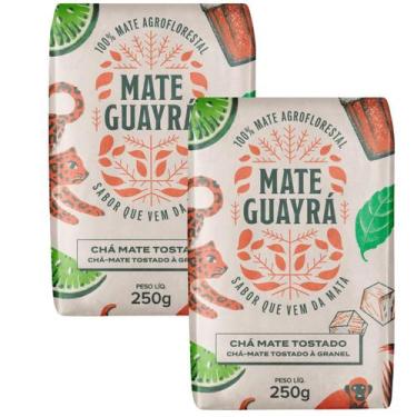 Imagem de Kit 2 Chá Mate Erva Mate Guayra Tostado 250 gramas Gelado ou Quente - 
