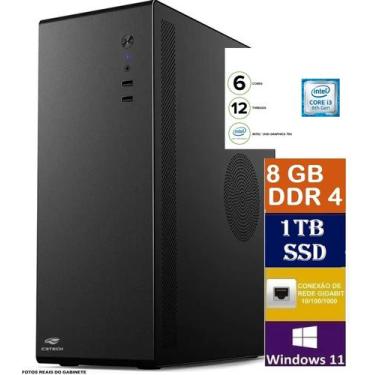 Imagem de Mini Pc slim Intel Core I3 8100T 1151 8ª geração ram 8gb ddr4 ssd 240g